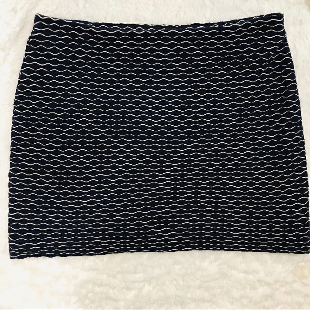 Milly of New York blue and white miniskirt